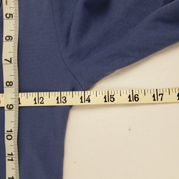 Banana Republic XS Blue Ruffle Buttons Womens Top Blouse Long Sleeve NWT - Picture 10 of 15